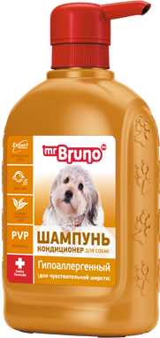 Шампунь-кондиционер Mr.Bruno  Гипоаллергенный  для собак, 350 мл