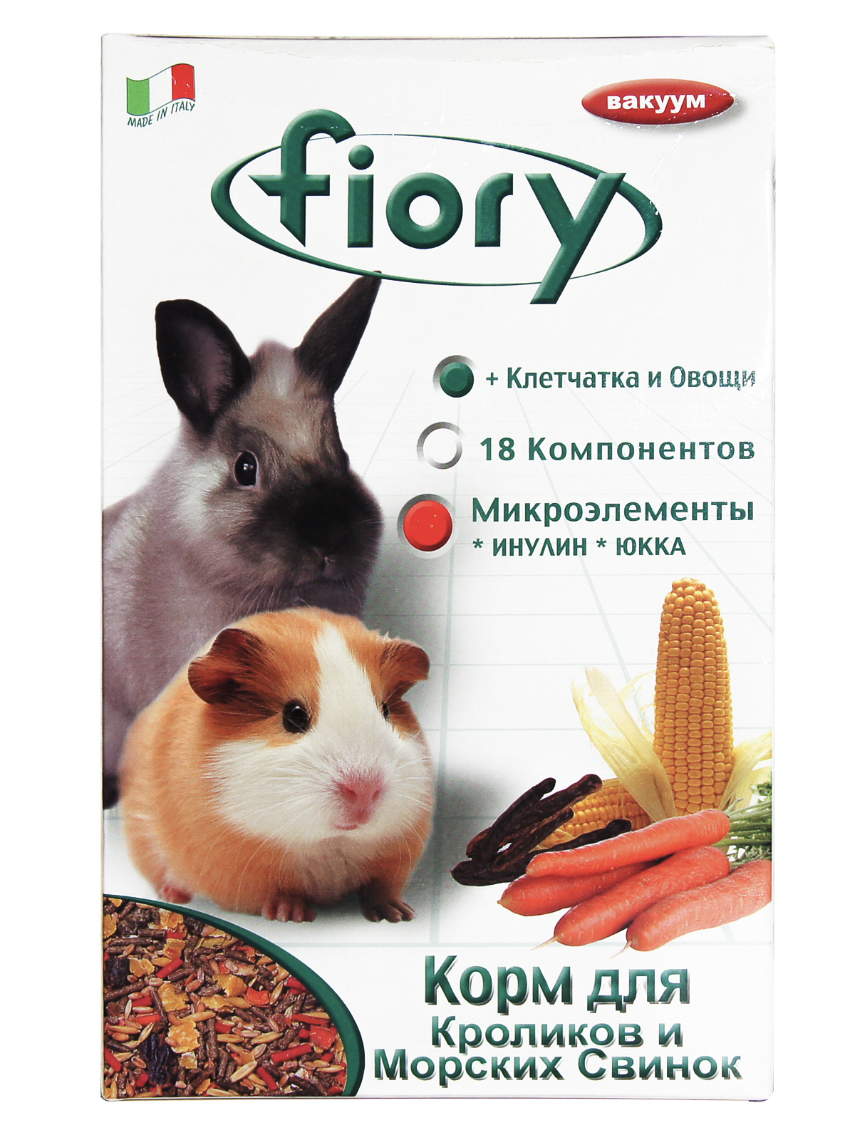 Корм Fiory Conigli e cavie для морских свинок и кроликов 850 г