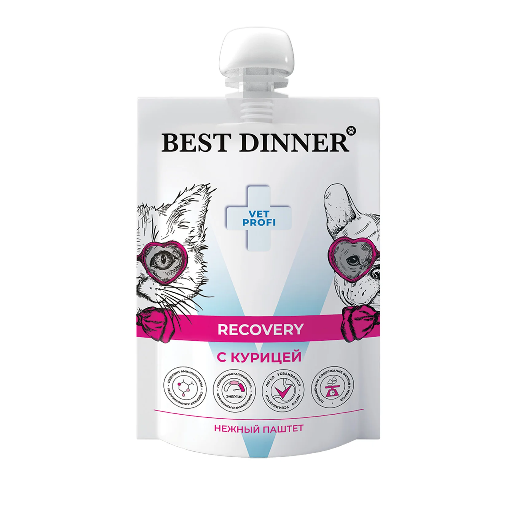 Best Dinner Recovery (Бест Диннер Рекавери) Консервы для собак и кошек восстановление после операций 85 г