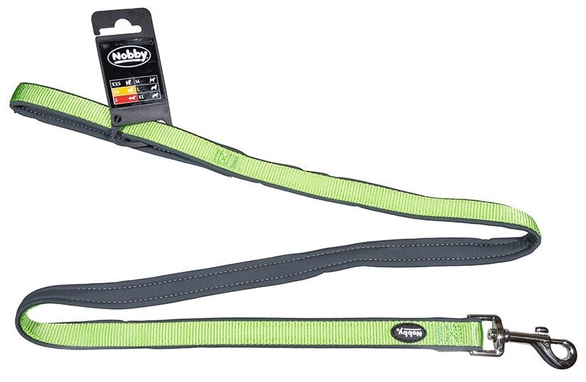 NOBBY  Поводок для собак светодиодный, зеленый, 120 см
