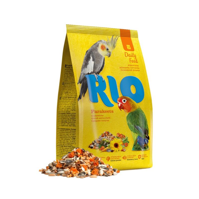 Корм для средних попугаев "Rio" (Рио) основной рацион 500 г