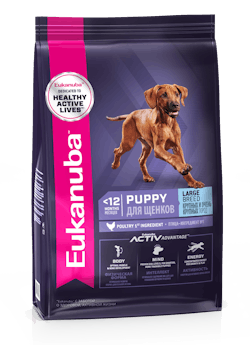 EUKANUBA Сухой корм для щенков крупных и очень крупных пород 3 кг