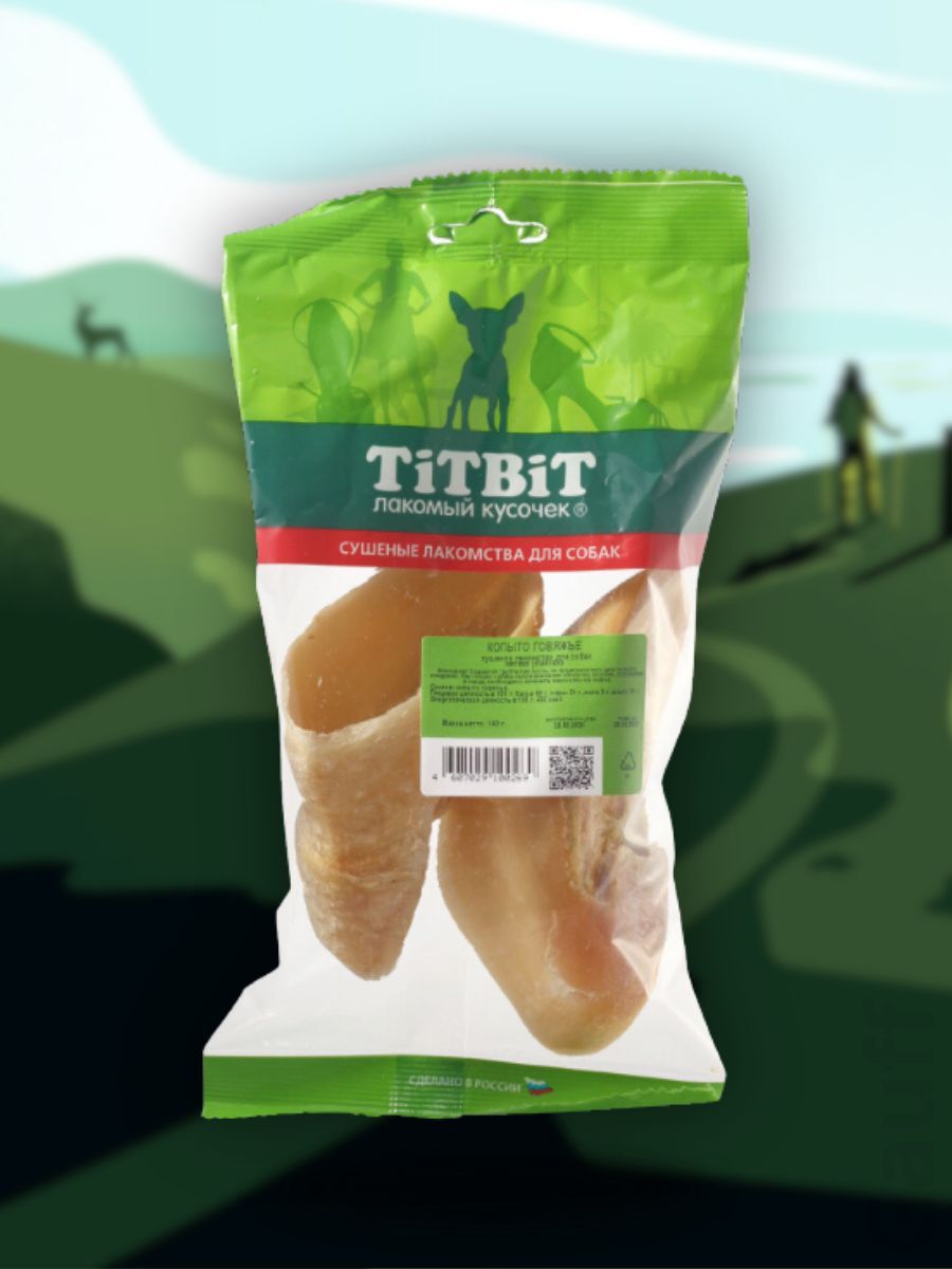 TiTBiT Лакомство Копыто говяжье 140 гр 4607029100269