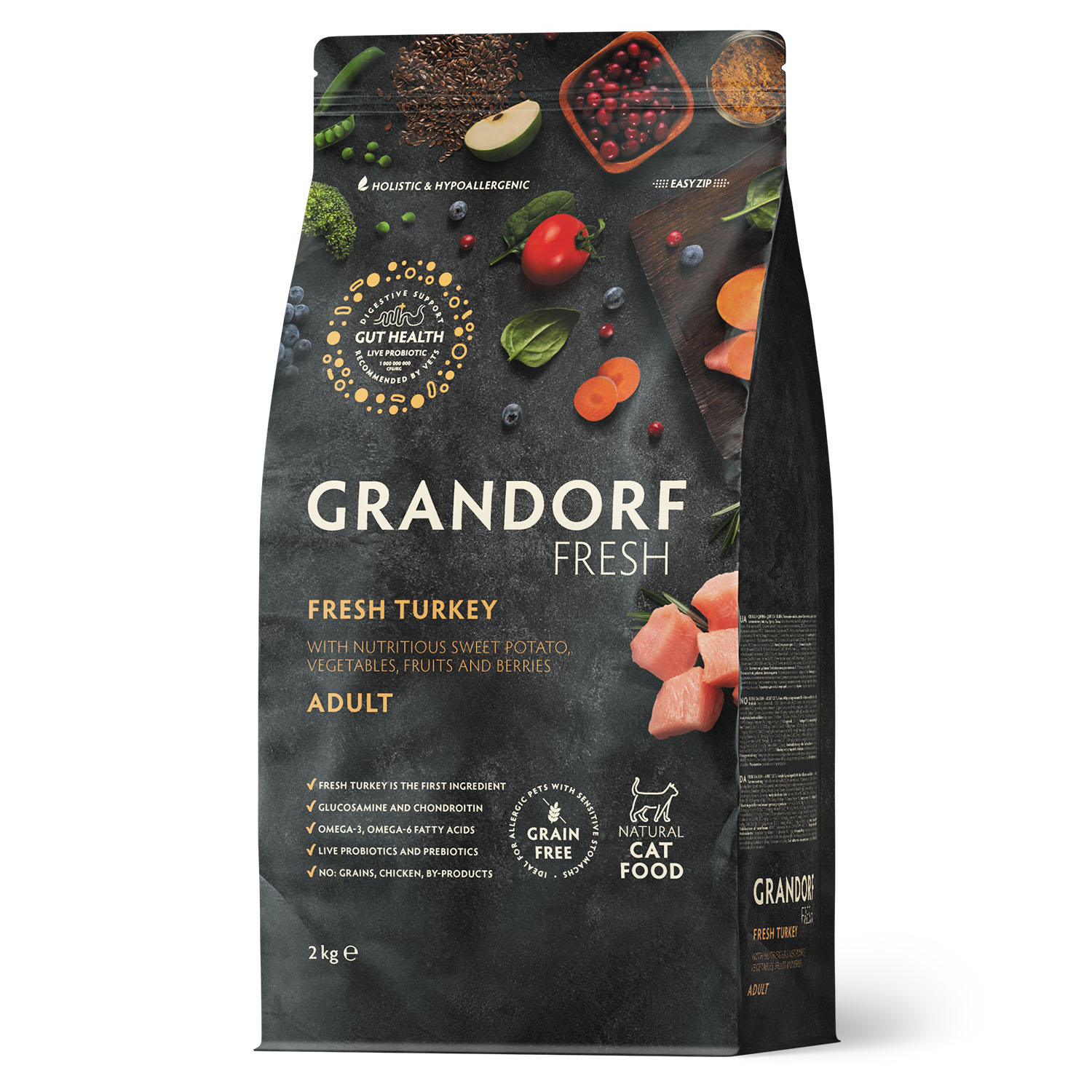 Grandorf Fresh Grandorf Сухой беззерновой корм для кошек с индейкой 2 кг 5407007852567