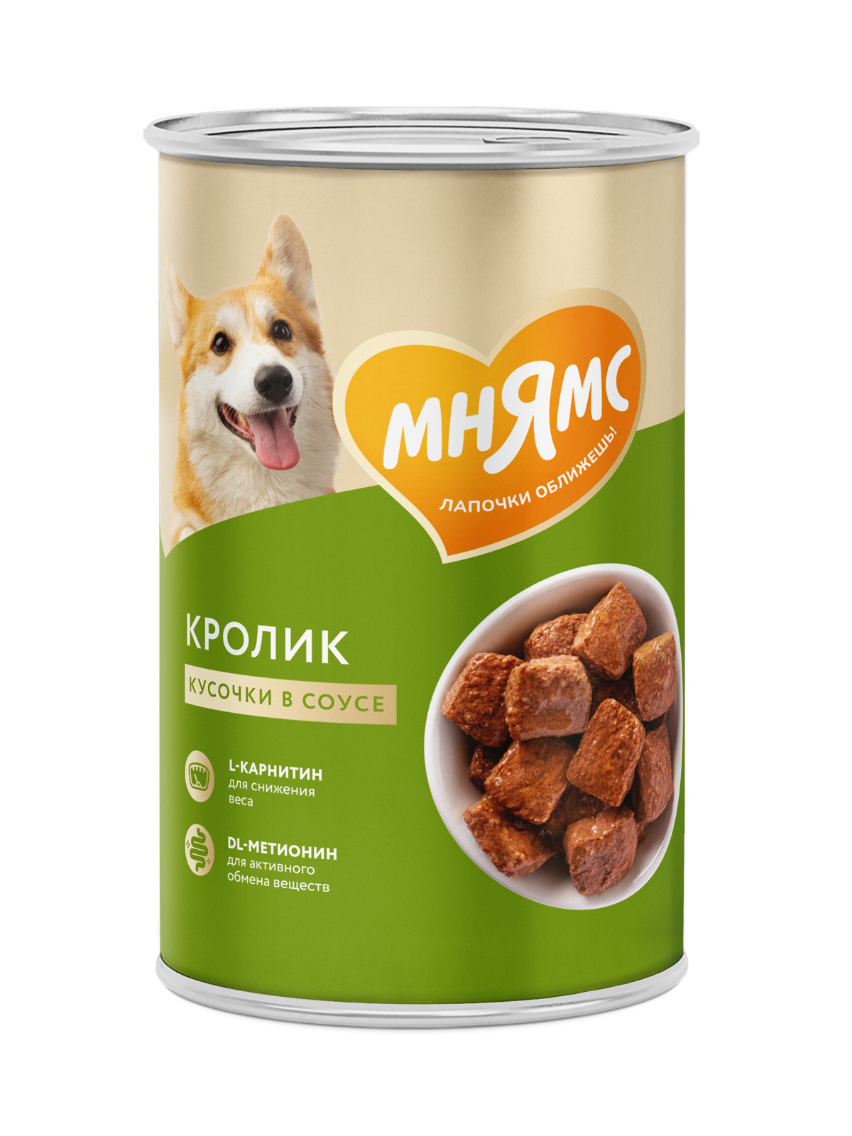 Влажный корм Мнямс На каждый день Кусочки в соусе с кроликом для собак «ФИТНЕС» 400 г