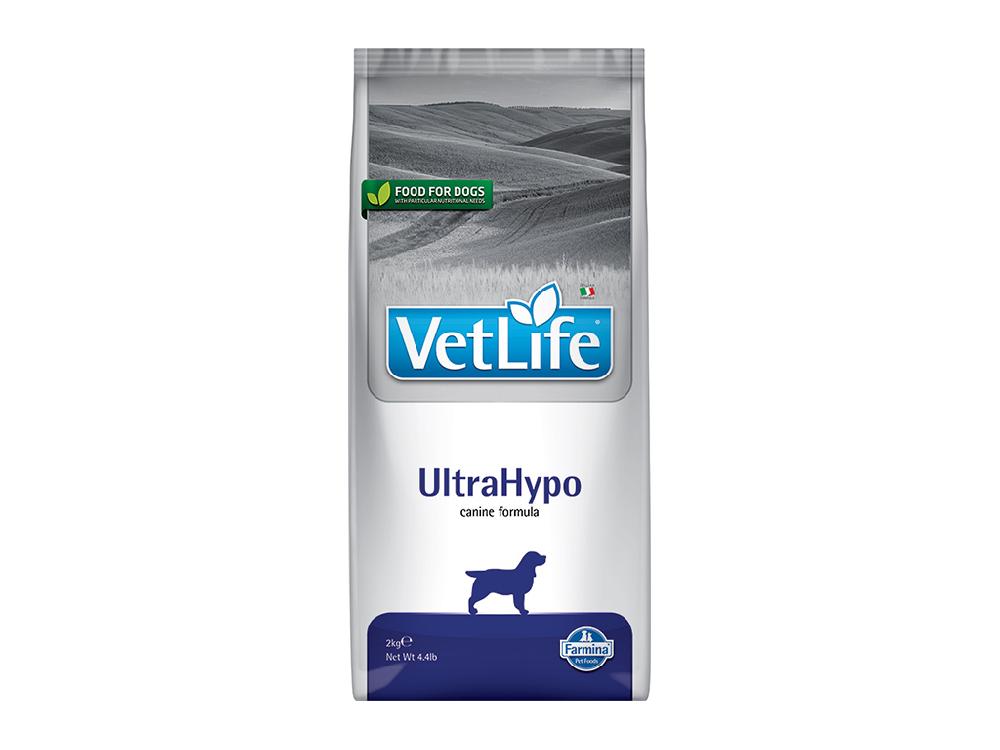 Сухой корм для собак Farmina Vet life UltraHypo, при аллергии, лечебный, ветеринарная диета, 2 кг