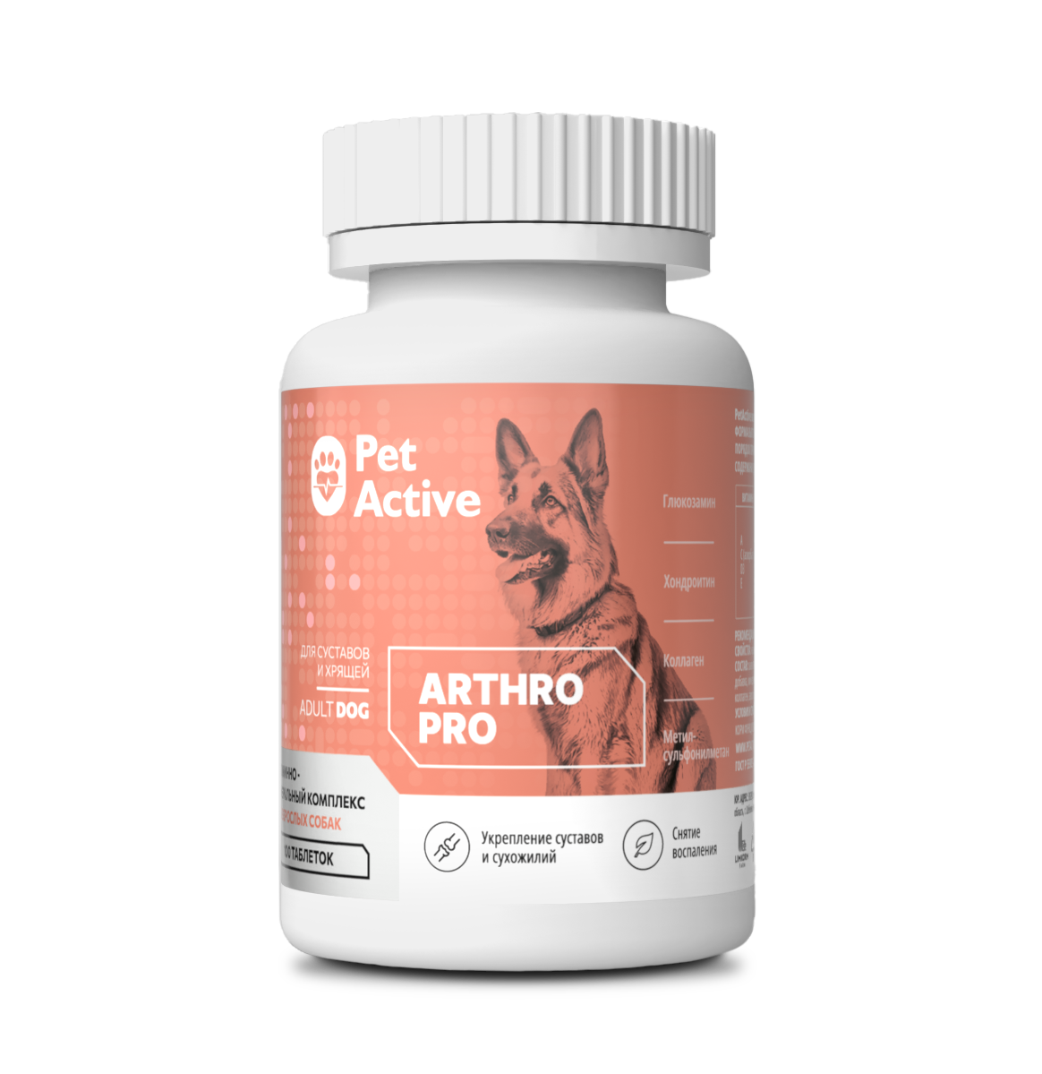 PetActive Витаминный комплекс д/собак укрепление суставов и хрящей 80г