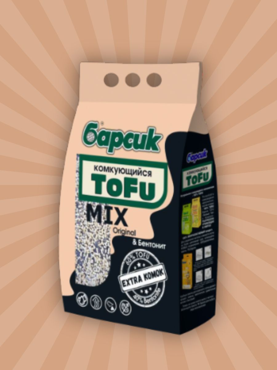 Барсик Наполнитель TOFU MIX Original, бент.4,54л