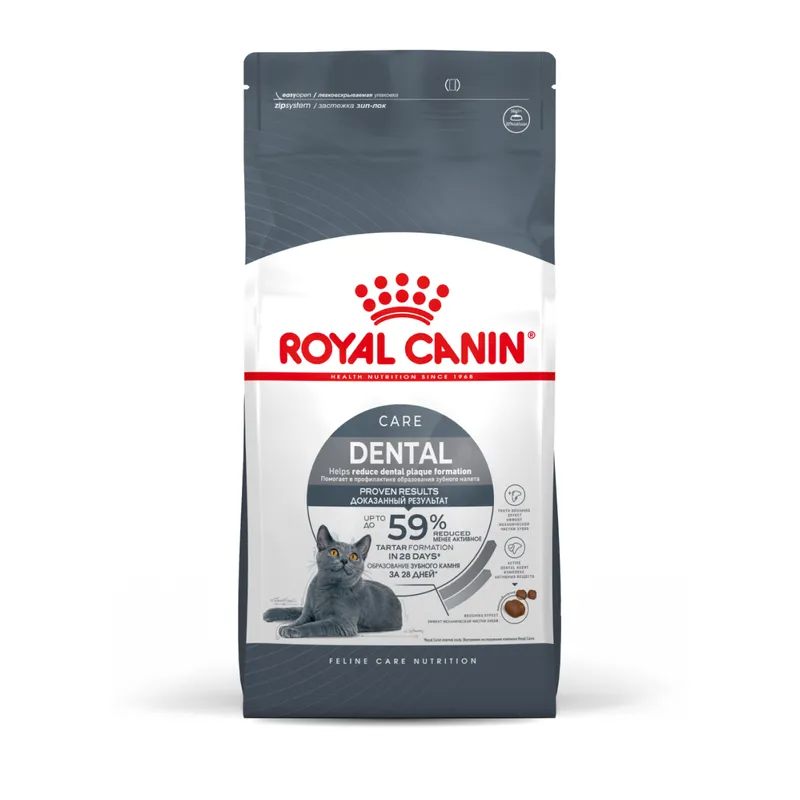 ROYAL CANIN Сухой корм для кошек Dental Care для профилактики образования зубного налета и зубного камня, 400гр