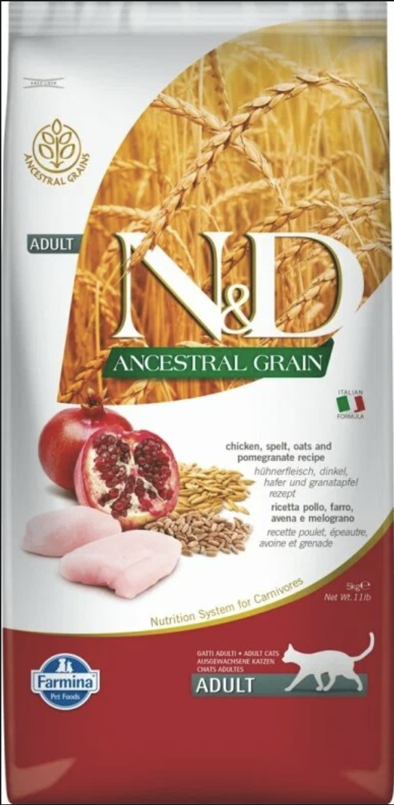 Farmina Low Grain Сухой корм для кошек с курицей и гранатом 5 кг