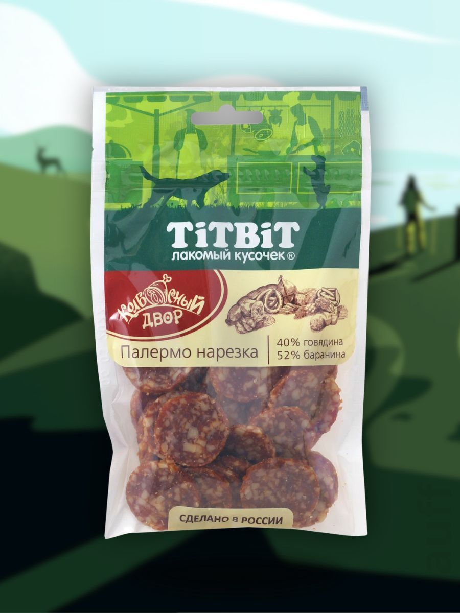 TiTBiT Лакомство Нарезка Балермо Колбасный двор 80 гр 4690538021972