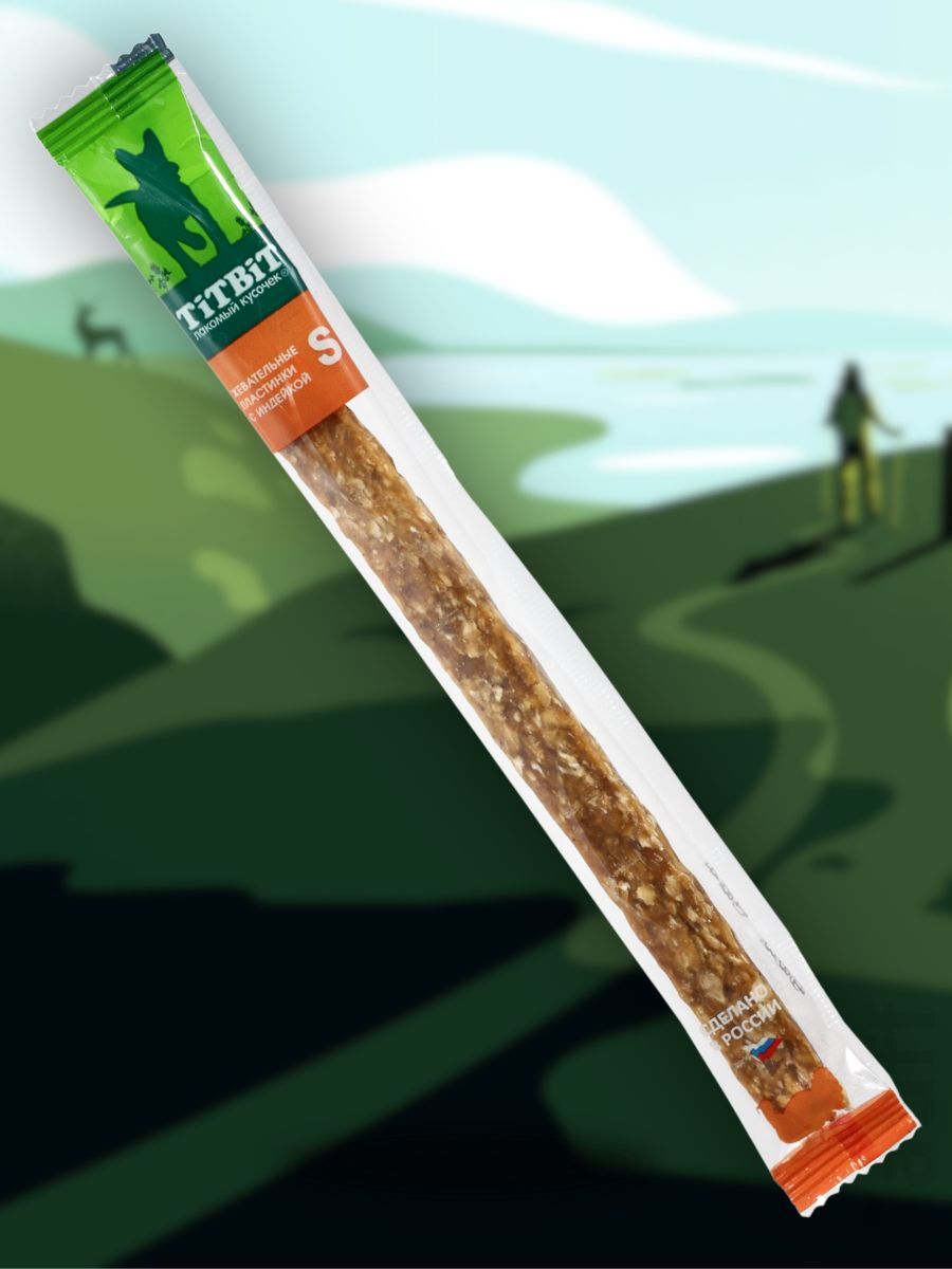 TiTBiT Лакомство Жевательные пластинки с индейкой S 10 гр 4690538025789