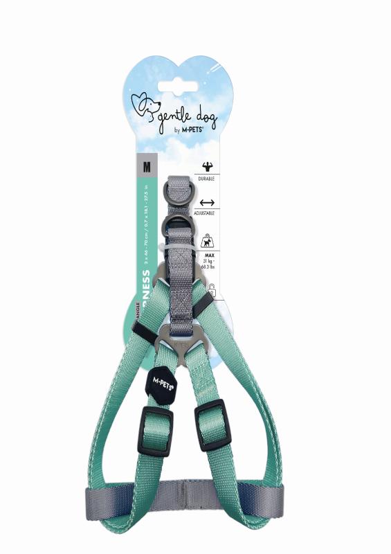 Шлейка для собак "M-Pets" GENTLE DOG M 2.0 x 46 - 70 см бирюзовая