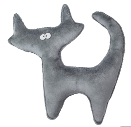 Моськи-Авоськи Игрушка для собак Кот Васька, серая 25*23*3,5 см