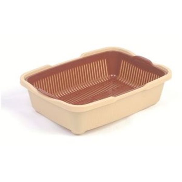 Туалет для кошек  ДОГУШ 233  с сеткой, 32х42х11 см