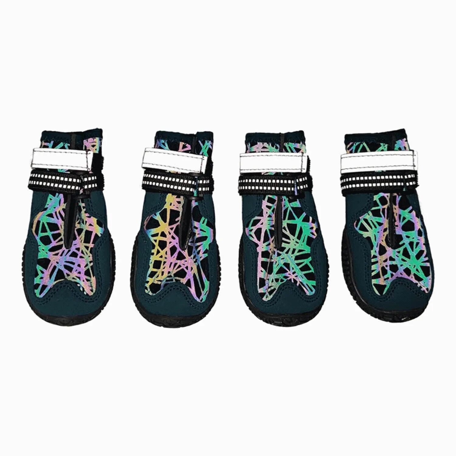 FOXIE Thunder Ботинки для собак, синие, XXXL 9х6.5см