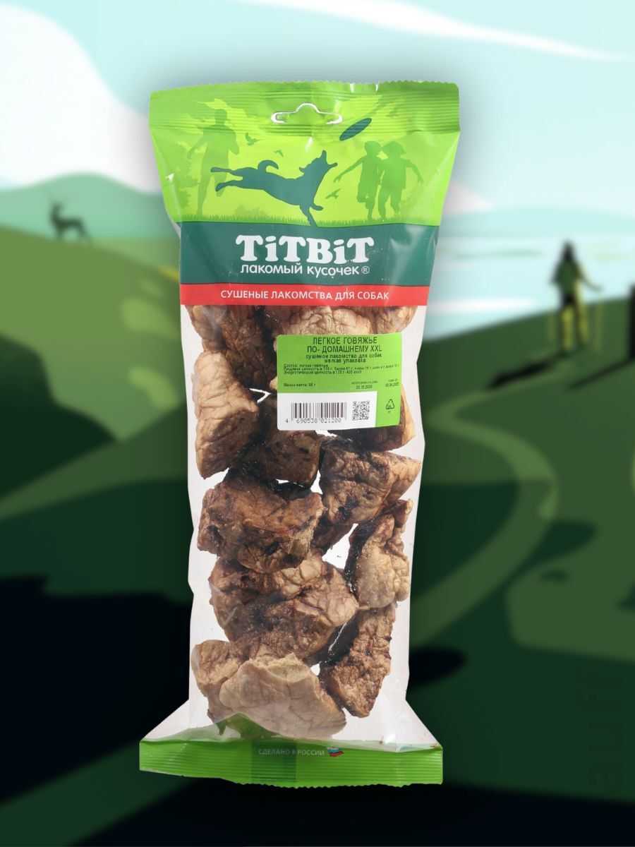 TiTBiT Лакомство Легкое говяжье по домашнему 55 гр