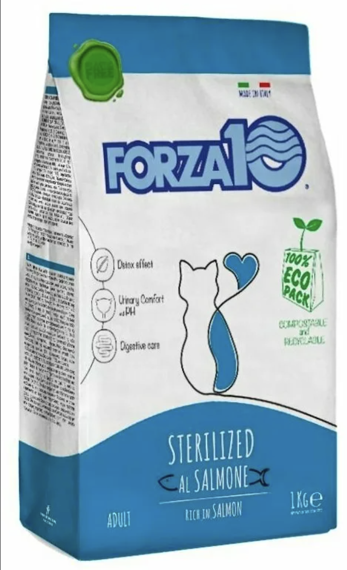 Сухой корм для стерилизованных кошек с лососем 1кг