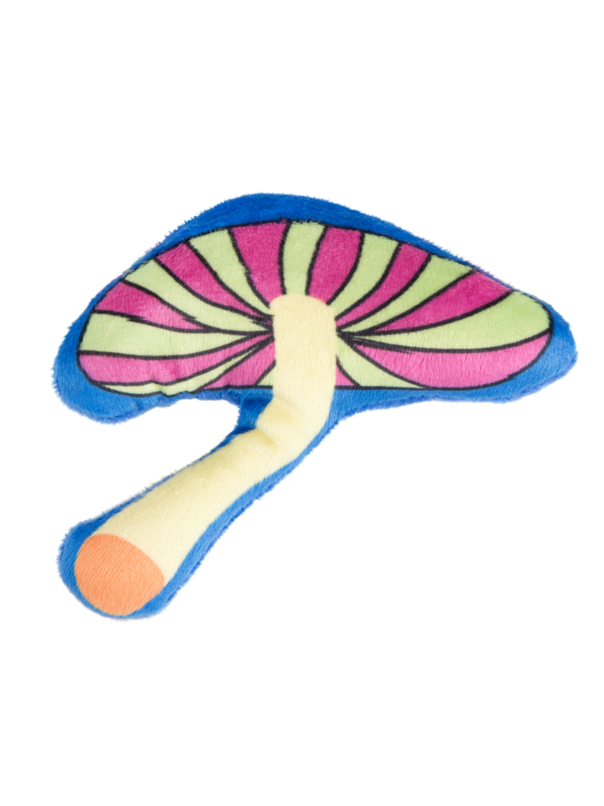 Игрушка Mr.Kranch для кошек Волшебный Грибочек плюшевая с кошачьей мятой 10 см синяя