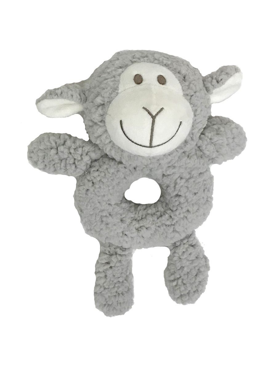 Aromadog Игрушка AROMADOG Senior для собак Овечка-кольцо 23 см с пищалкой, серый