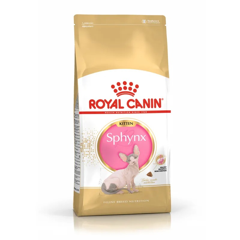 ROYAL CANIN Sphynx Kitten корм для котят породы сфинкс 2 кг 4627150233988