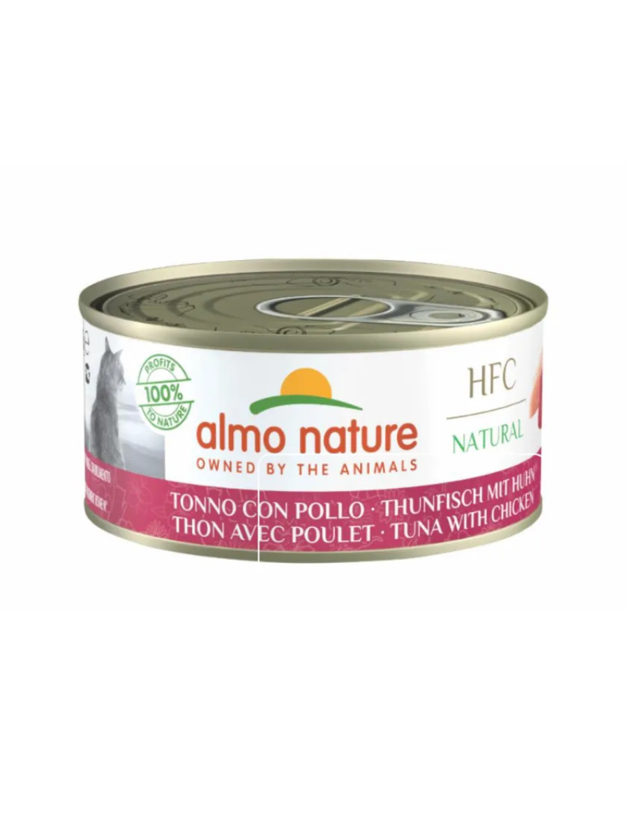 Almo Nature Влажный корм для кошек, с курицей и тунцом, 1 шт - 150гр