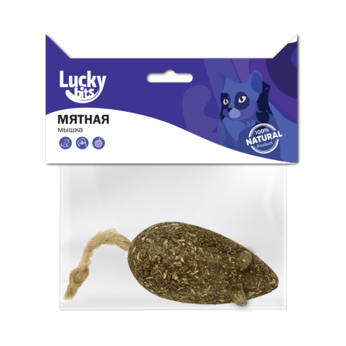Мышь из кошачьей мяты Lucky bits для кошек, 1 шт.