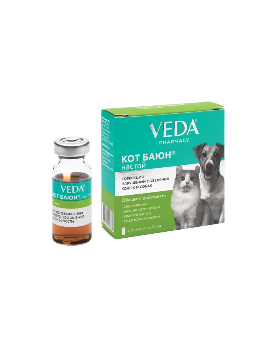 VEDA Кот Баюн для кошек и собак, настой для приема внутрь, 30 мл
