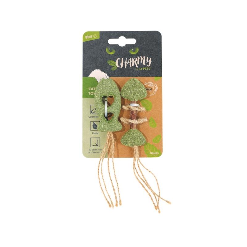 MPets CHARMY Игрушка для кошек с кошачьей мятой рыбки 20639899