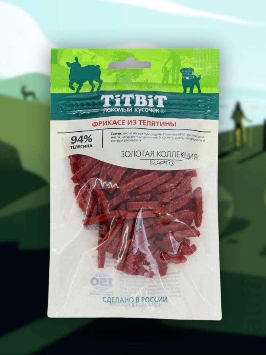 TiTBiT Лакомство Фрикасе из телятины для собак 70 гр 4690538018552