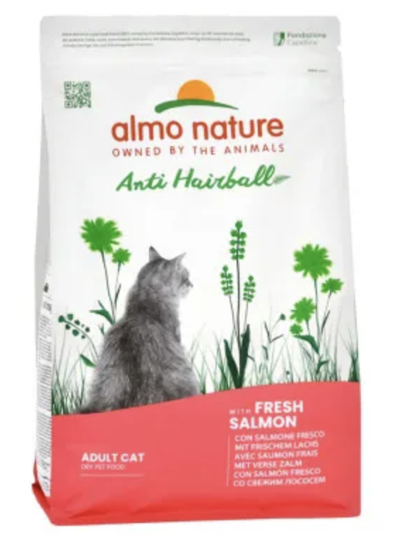 Сухой корм для кошек со свежим лососем Hairball 2 кг