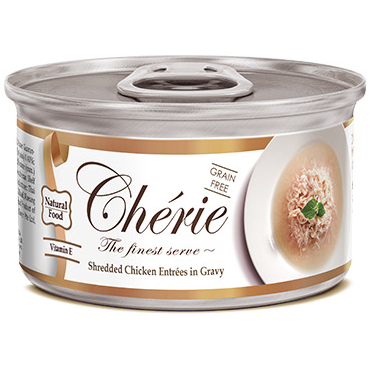 Pettric Петтрик Консервы Cherie-КУРИЦА В ПОДЛ/Shredded Chicken Entrees in Gravy/, 80 г