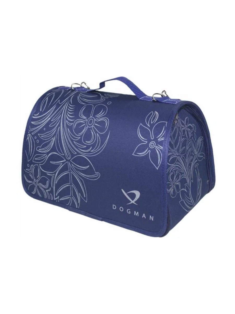DOGMAN Лира №3 Сумка-переноска, цвет синий, 43х27х27см