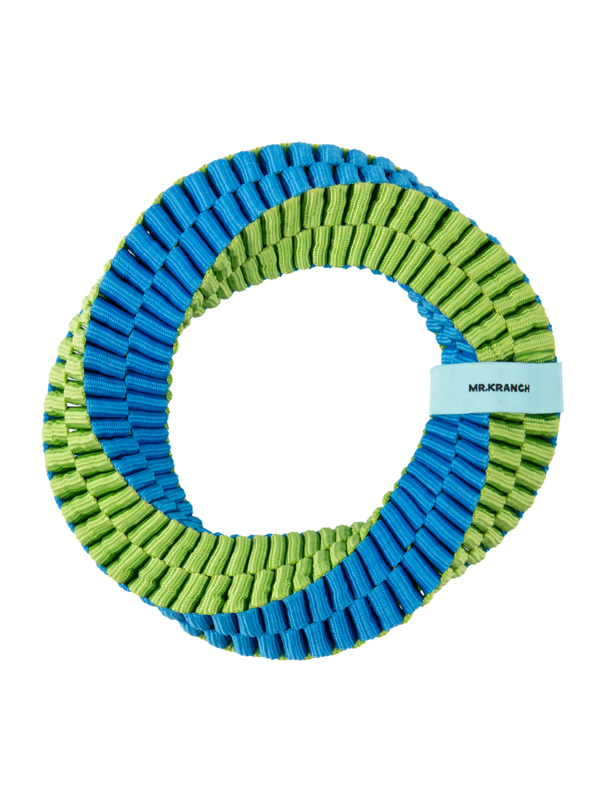 Игрушка Mr.Kranch для собак Плетеное кольцо-спираль диаметр 19 см зеленая