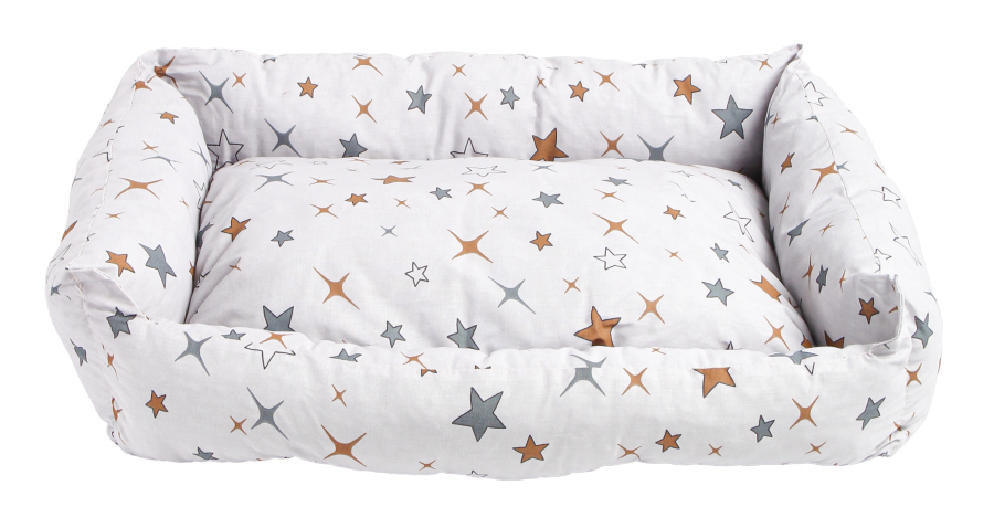 Моськи-Авоськи Лежанка СКАЗКА поплин M 58х46х16 ЗВЕЗДЫ