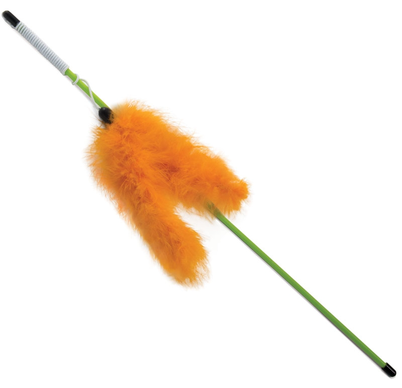 Триол Игрушка для кошек Удочка-дразнилка "Кисточка" 120/500мм