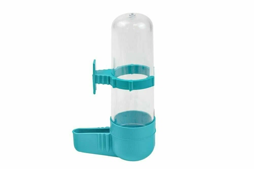 Поилка для птиц "HomePet" пластиковая, бирюзовая, 75 мл