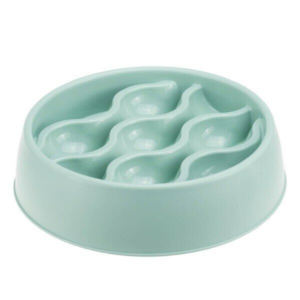 My Pets Волна Миска для собак от переедания, синяя