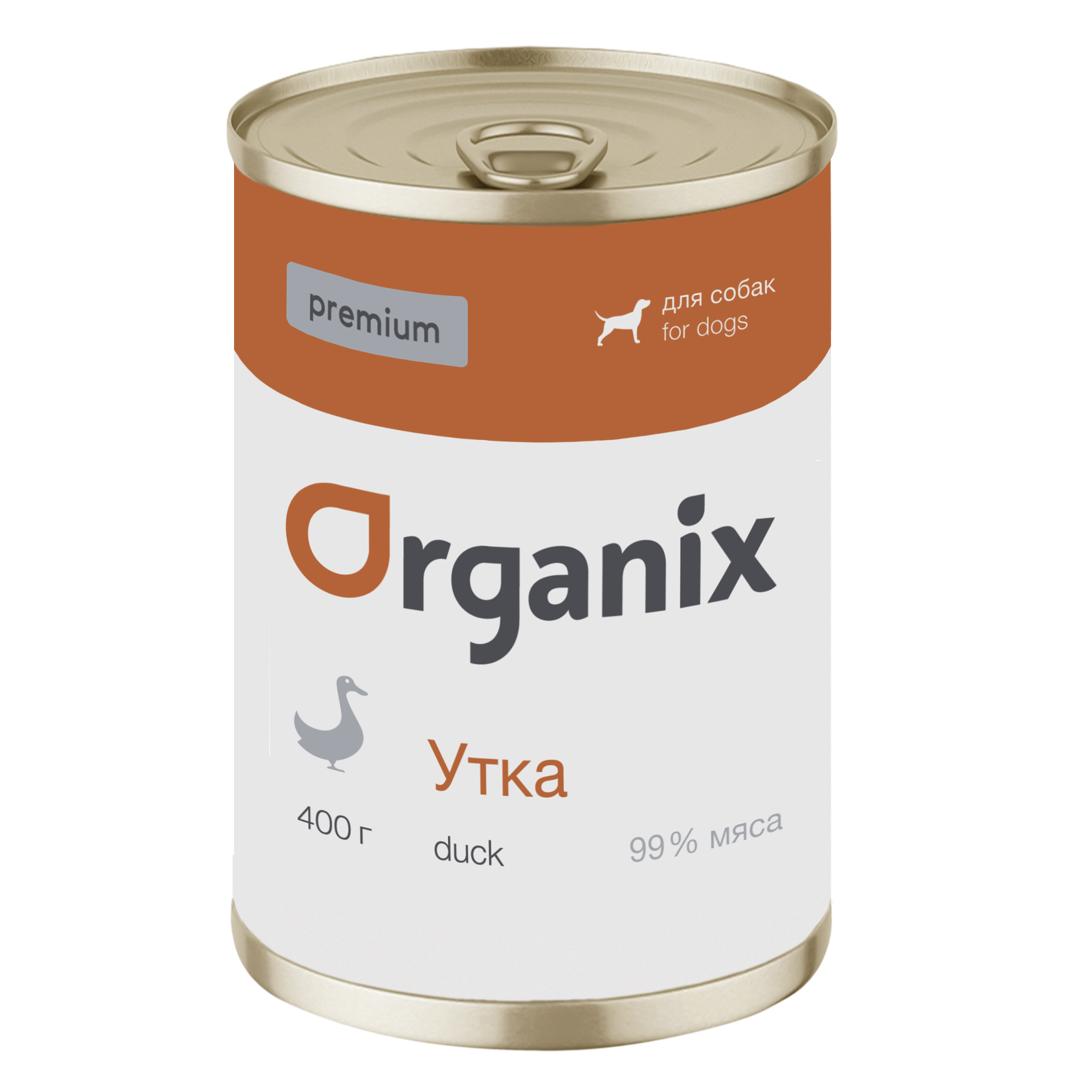Organix Влажный корм для собак с уткой 1шт-400г 4640201675483 4601188346698