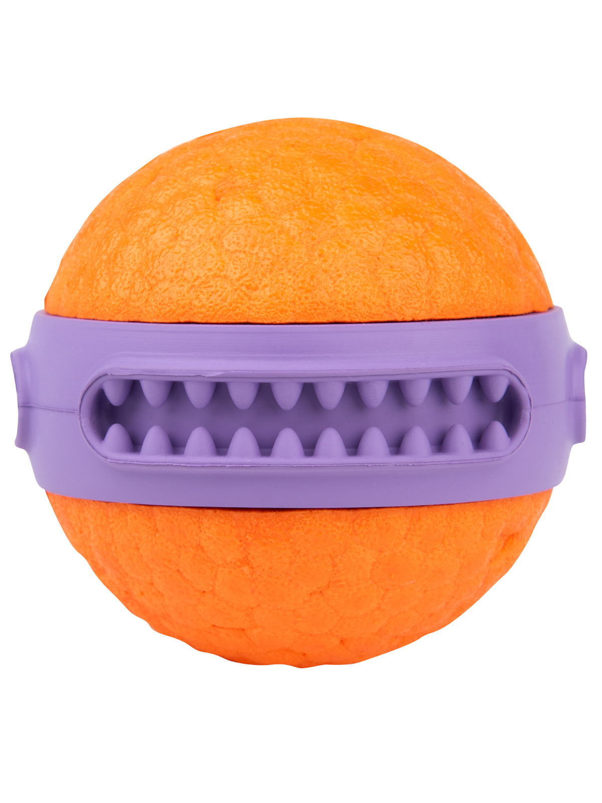 Игрушка Mr.Kranch для собак мяч Зубастик диаметр 6 см фиолетовая
