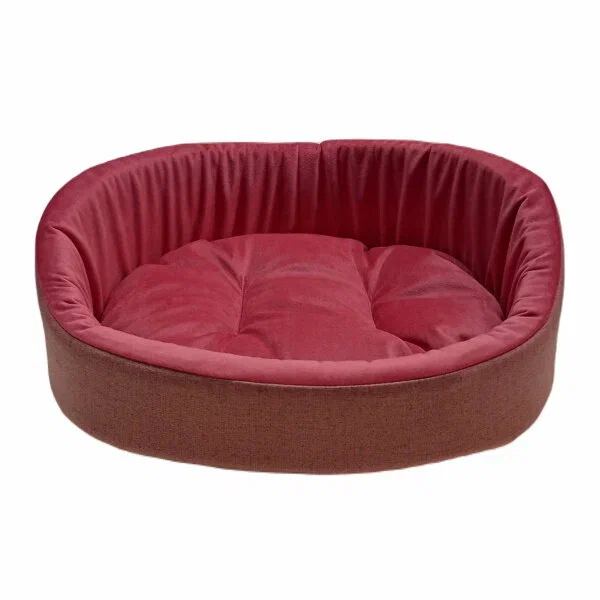 HOMEPET Montana №1 43 см х 38 см х 15 см лежак ягодно-розовый для домашних животных