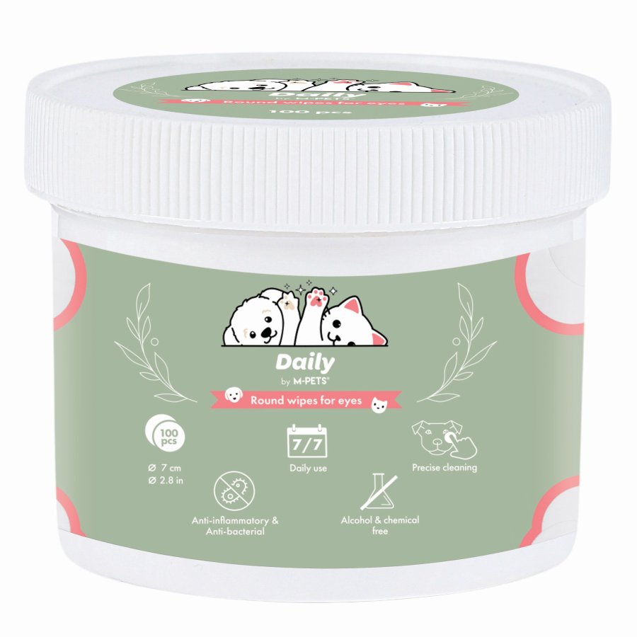 DAILY Очищающие салфетки для глаз собак и кошек , 100шт, M-PETS