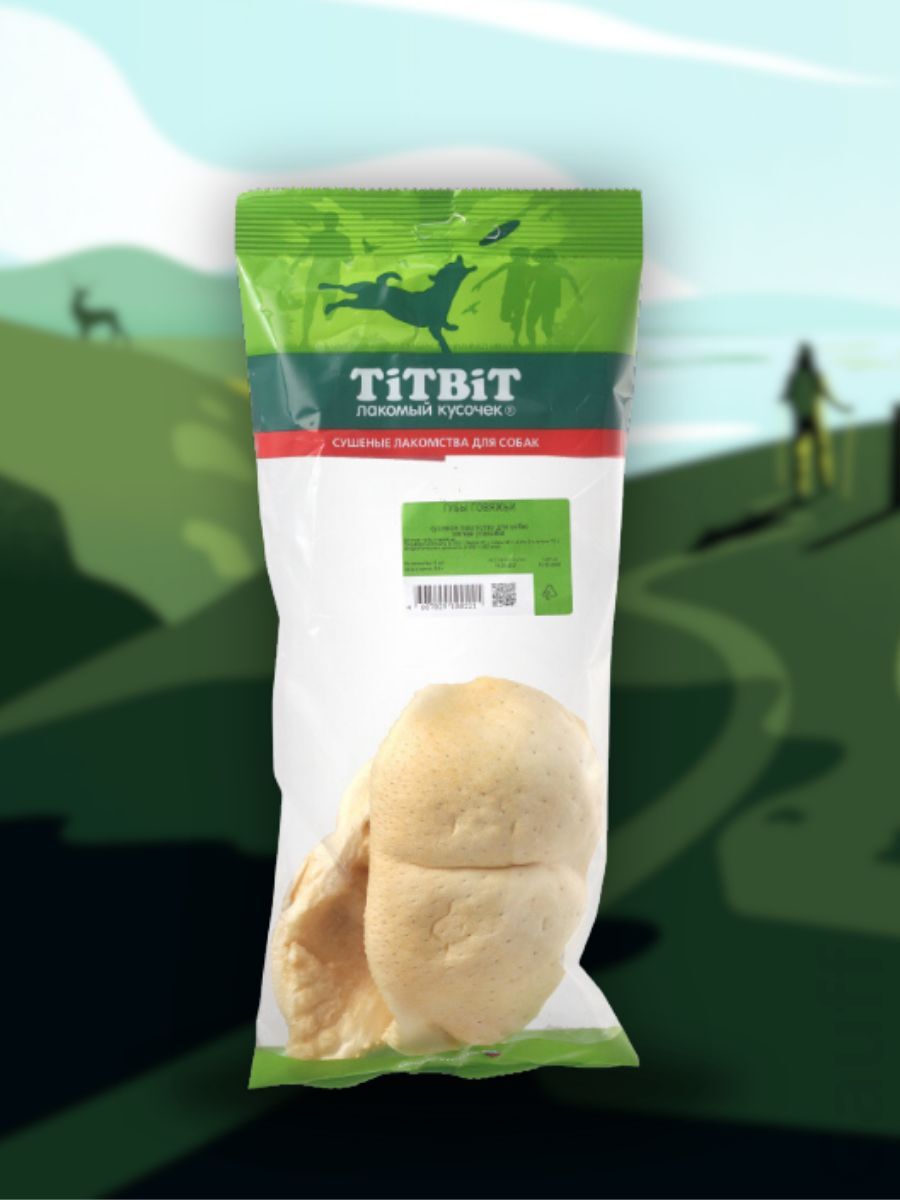 TiTBiT Лакомство Губы говяжьи 65 гр 4607029100221