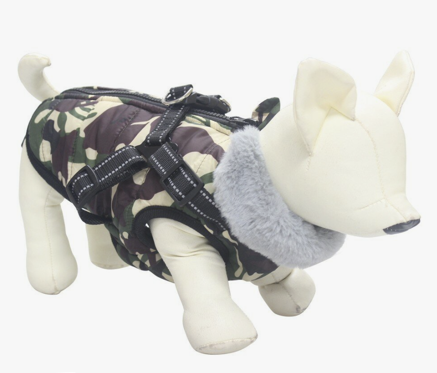 FOXIE Army XS Жилет для собак, хаки, длина спины - 25см, обхват груди - 36см