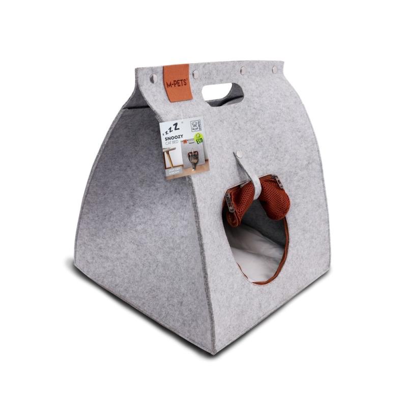 M-PETS SNOOZY Лежанка-домик, войлок, 40х40х48 см