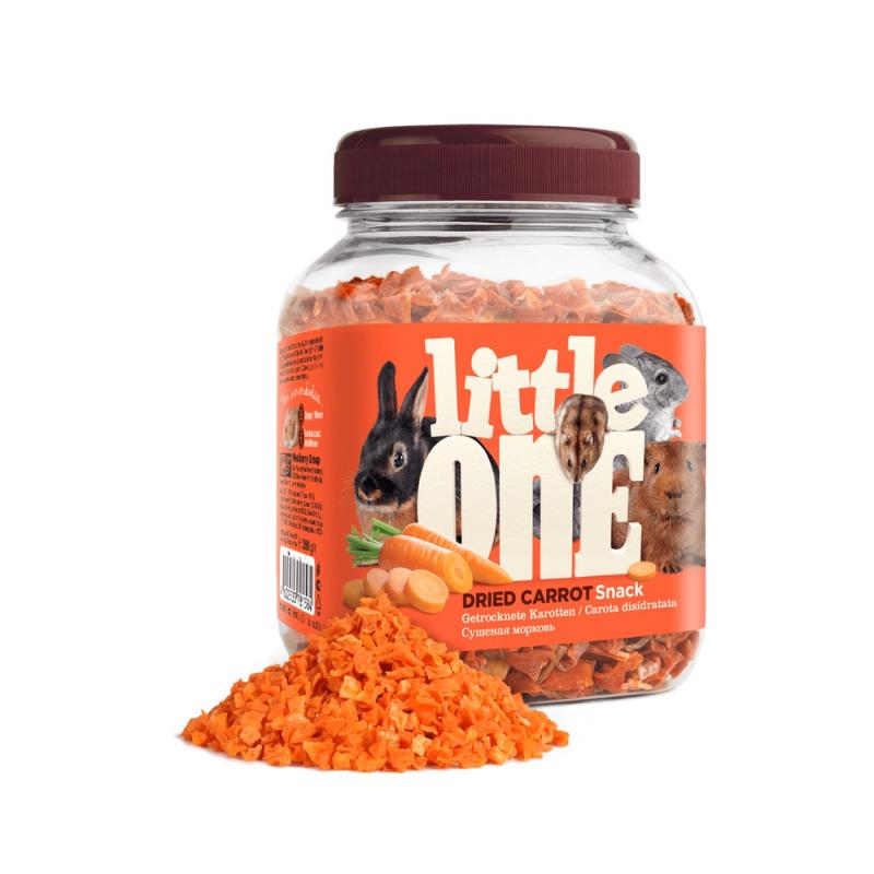 LITTLE ONE Сушеная морковь Little One для всех видов грызунов, 200 г