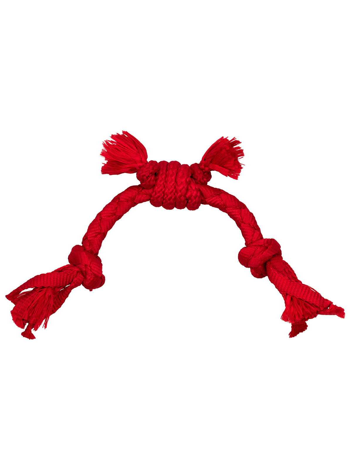 Playology сенсорный канат PUPPY SENSORY ROPE для щенков мелких и средних пород 8-16 недель с ароматом говядины, цвет красный