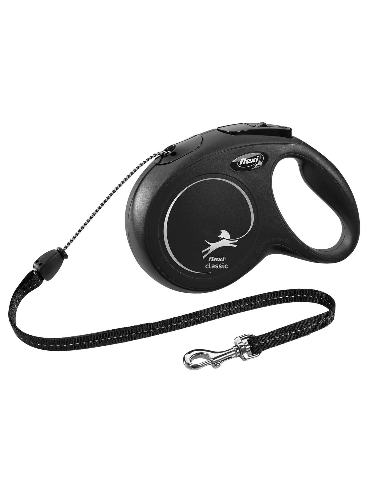 flexi рулетка New Classic M (до 20 кг) 8 м трос черная 4000498022825