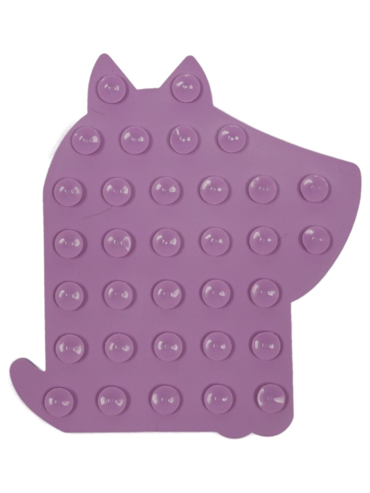 Лизательный коврик Mr.Kranch для медленного поедания силиконовый 20*20 см фиолетовый на присосках