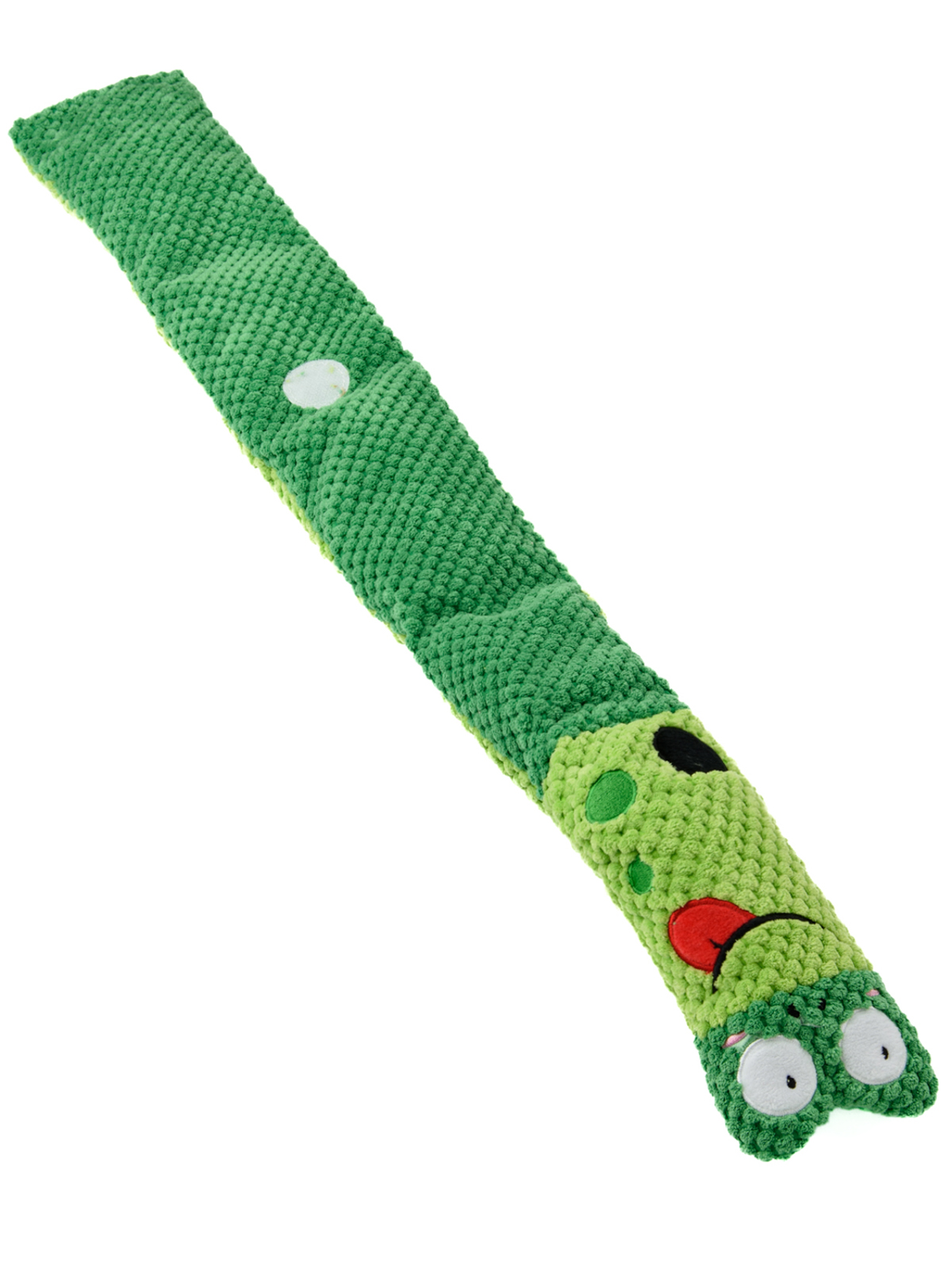 Игрушка Mr.Kranch для собак "Червячок" с карманами под лакомство 70 см зеленая
